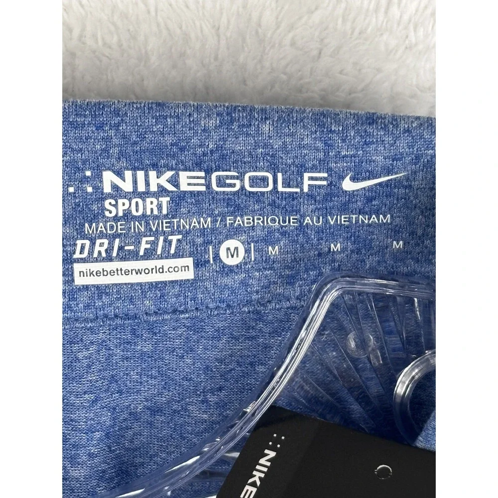 NWT NIKE Women's‎ Blue Dri-Fit Clarcor Golf Shirt Size M